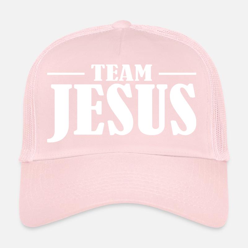 Team Jesus Lettering Design Trucker Cap