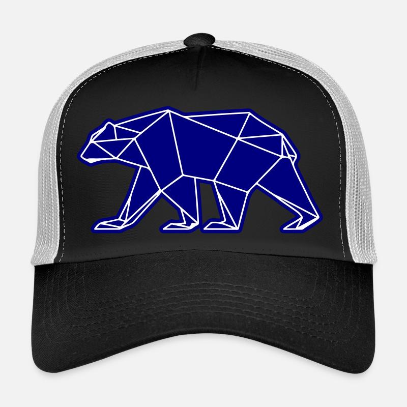 Eisbär Polar Bär Polygon Symbol Trucker Cap