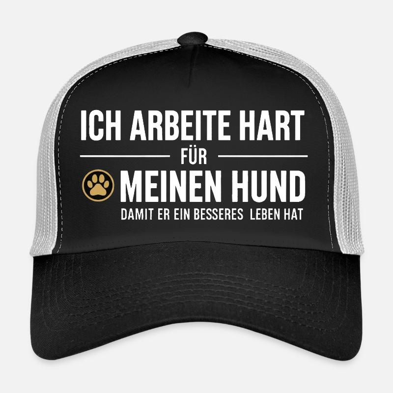 Du travail acharné pour mon chien Casquette trucker 