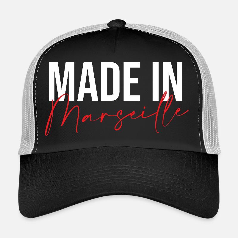 Made in Marseille - Trucker Cap - black/stone grey