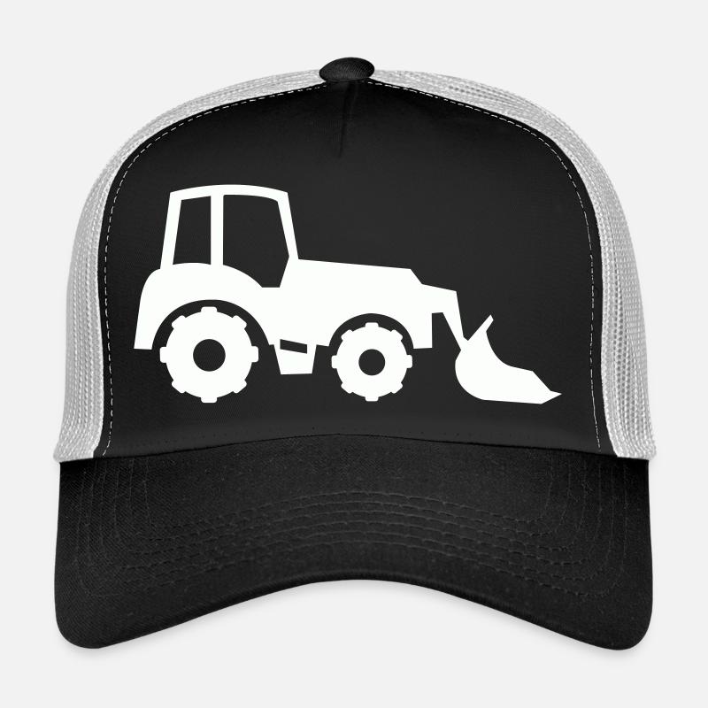 Tractor Silhouette Front End Loader Trucker Cap