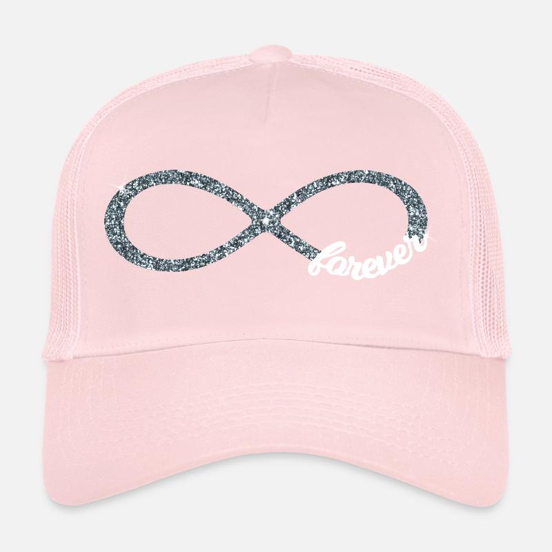 Infinity forever Love Unendlichkeit silber Glitzer Trucker Cap