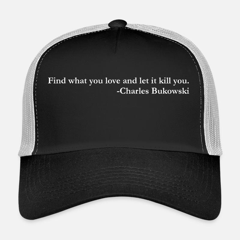bukowski white Trucker Cap
