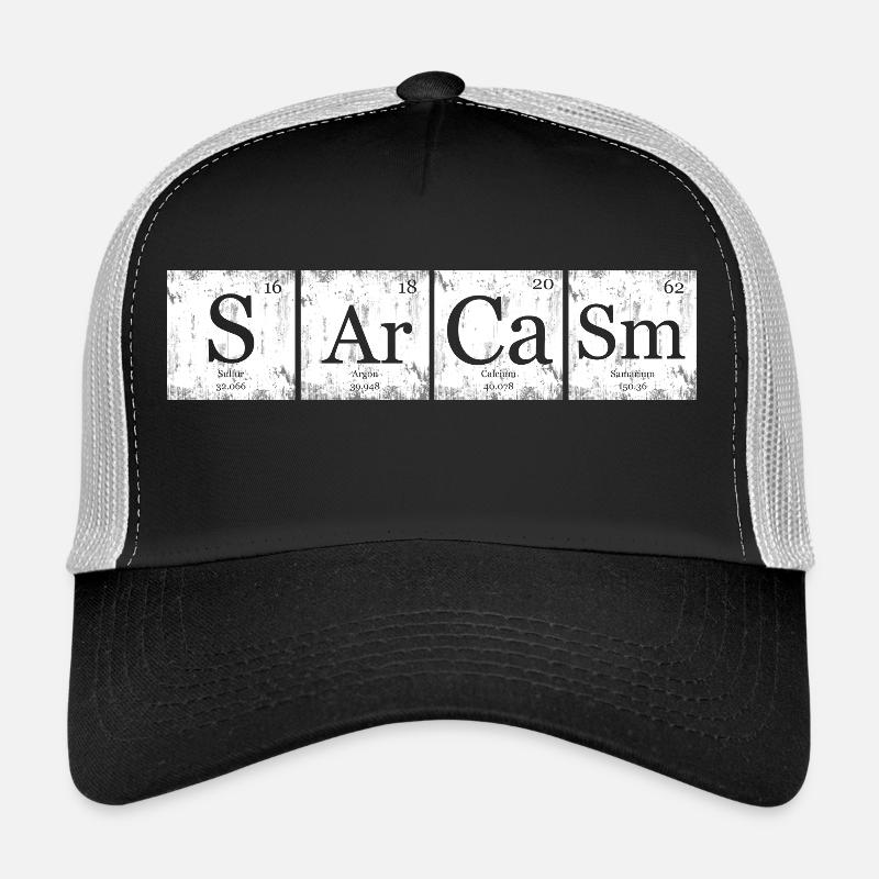 Sarcasm Element Periodensystem Nerd Geek Trucker Cap