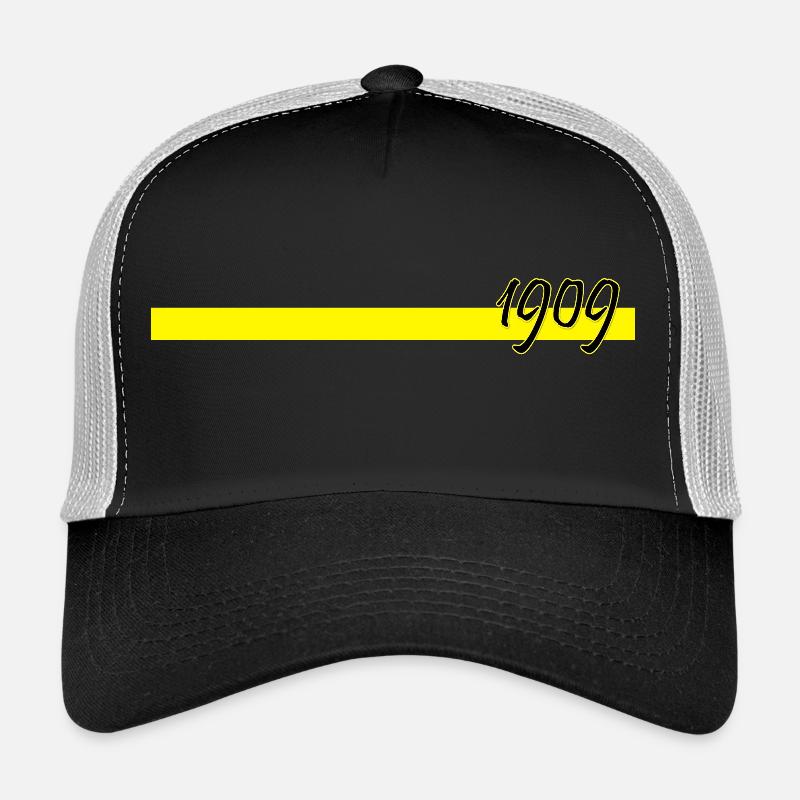 1909 mit gelbem Balken Trucker Cap