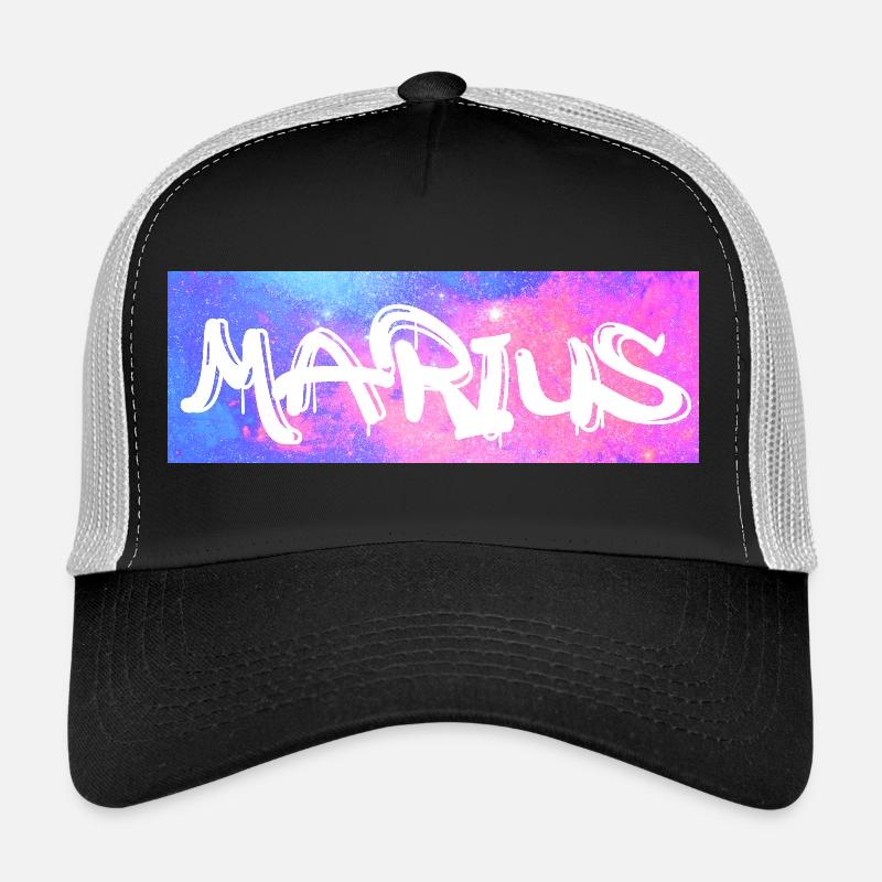 Marius Name Geschenk Geschenkidee Galaxie Trucker Cap