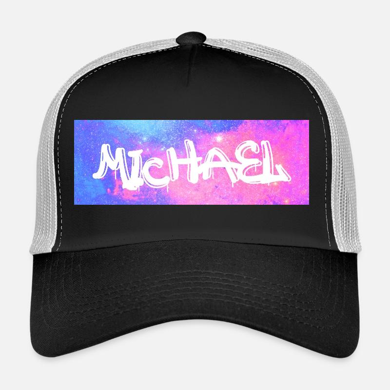 Michael Name Geschenk Geschenkidee Galaxie Trucker Cap