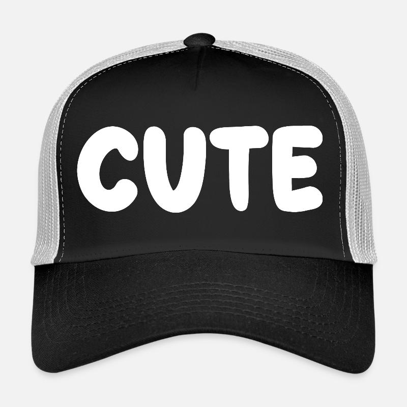 titre mignon avec police gonflée Casquette trucker 
