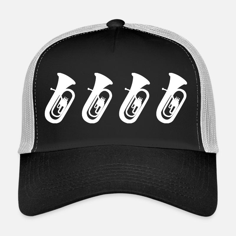 Tuba Drawing Trucker Cap