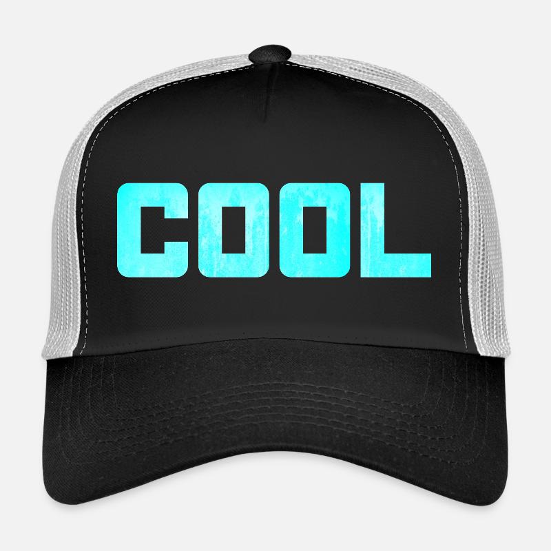 cool eisblau Eis kühl kalt Eigenschaft Quote Casquette trucker 