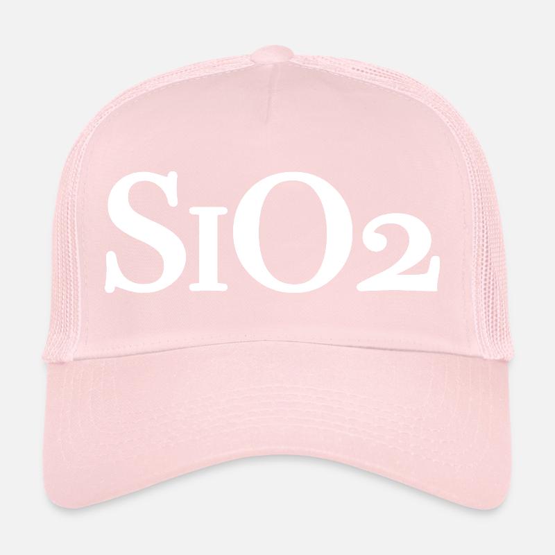 SiO2 - Formule chimique de quartz Dioxyde de silicium Casquette trucker 