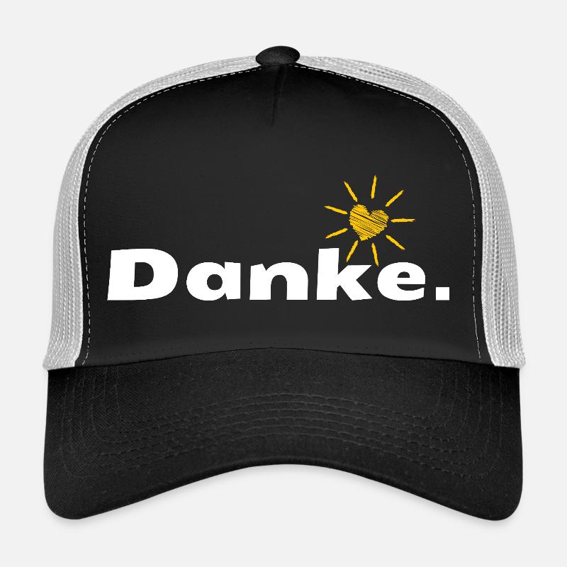 Merci HerzSonne Typography Casquette trucker 