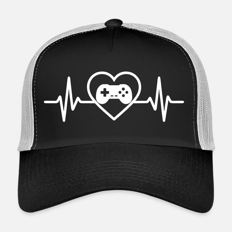 Cœur Rétrogaming – Passion Console Vintage Casquette trucker 