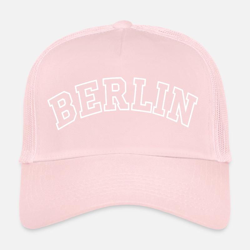 École de design de noms de villes rétro de Berlin Casquette trucker 