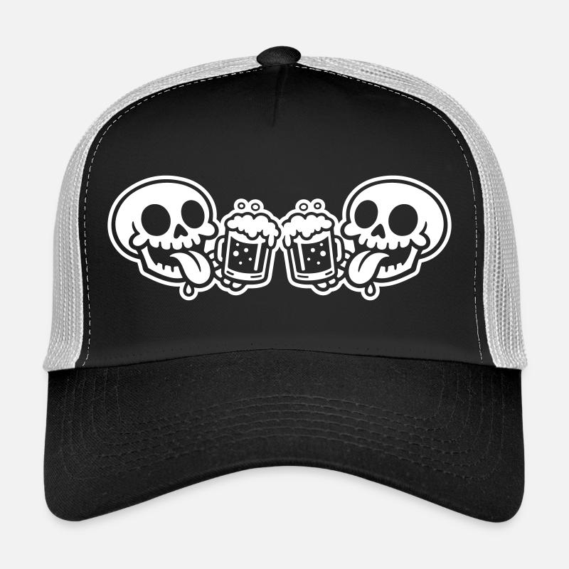 Skeleton Team Beer Trucker Cap