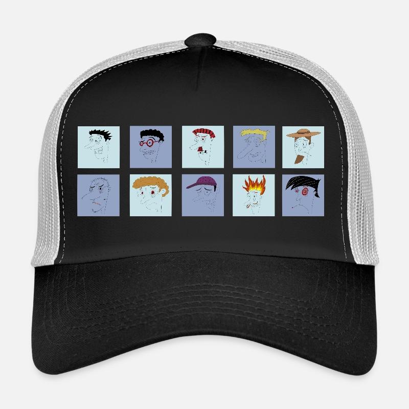 Sammlung gestresster Männer Trucker Cap