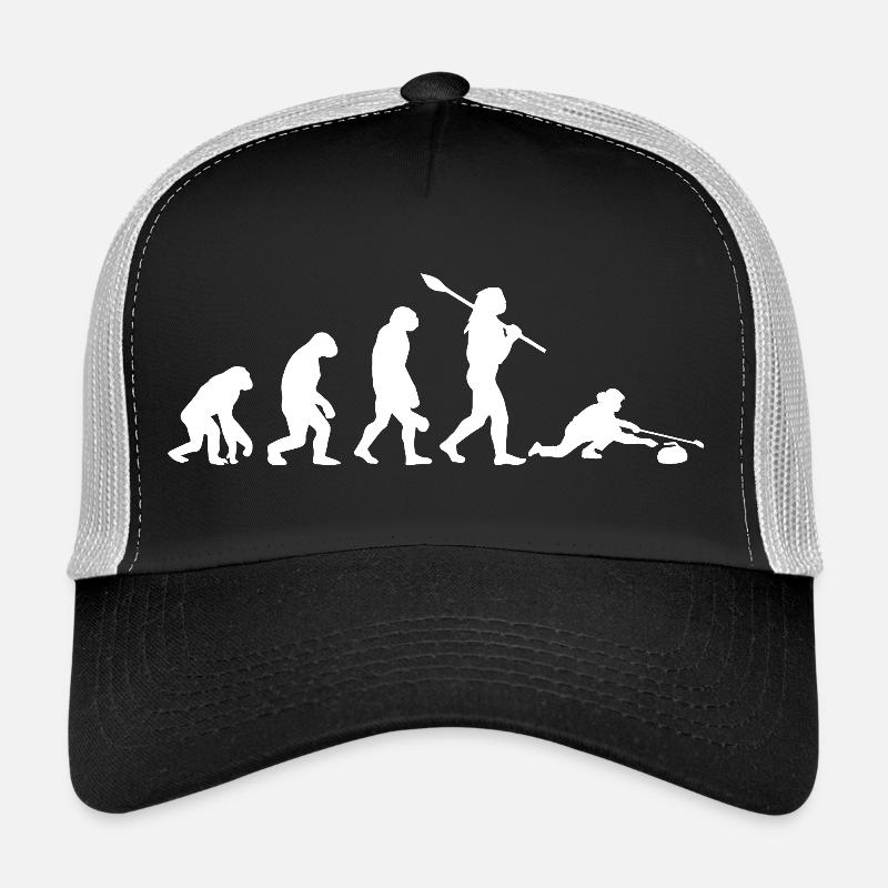 Entwicklung des Curling-Witzes und Wintersportkunst Trucker Cap