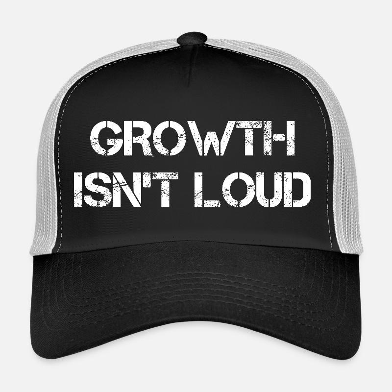 La croissance est silencieuse Casquette trucker 