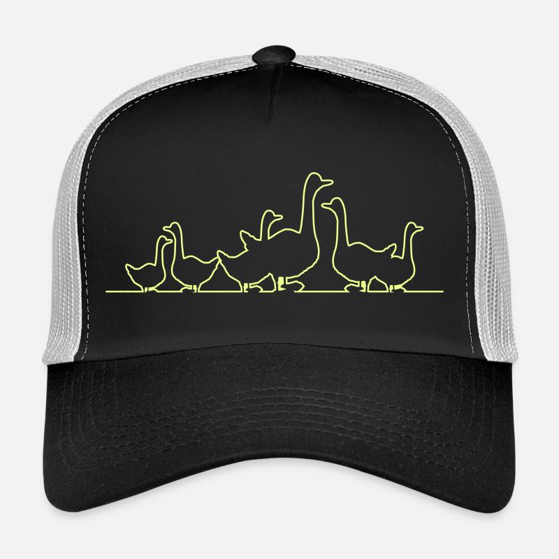 Dessin de lignée de la famille Duck Néon Casquette trucker 