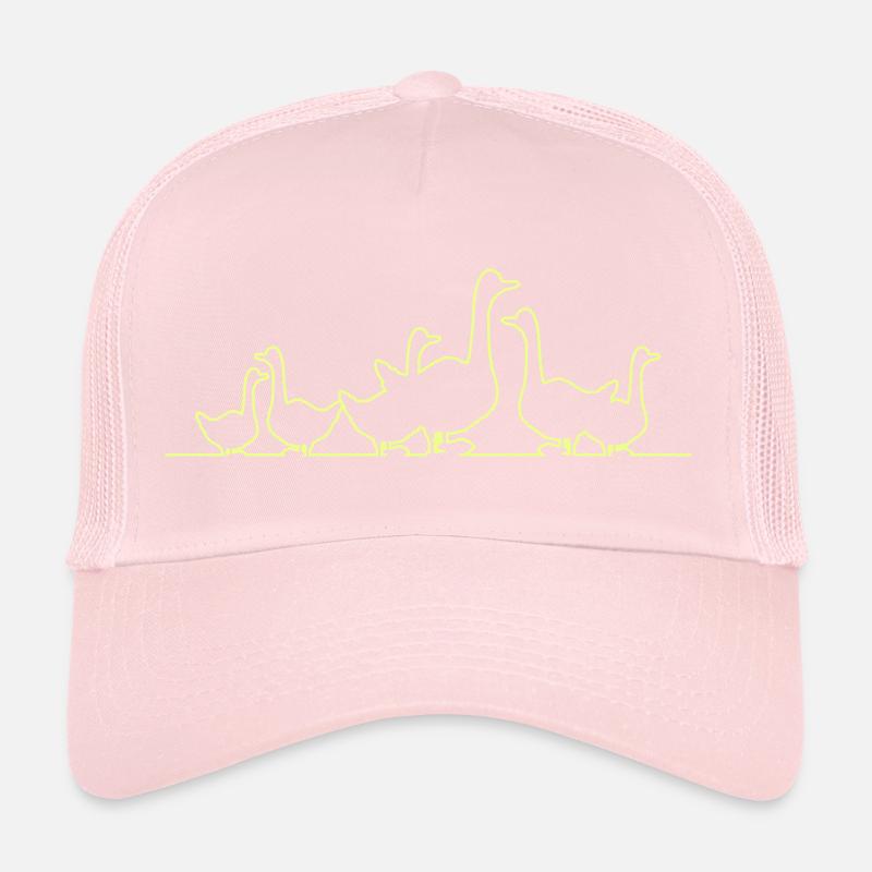 Dessin de lignée de la famille Duck Néon Casquette trucker 