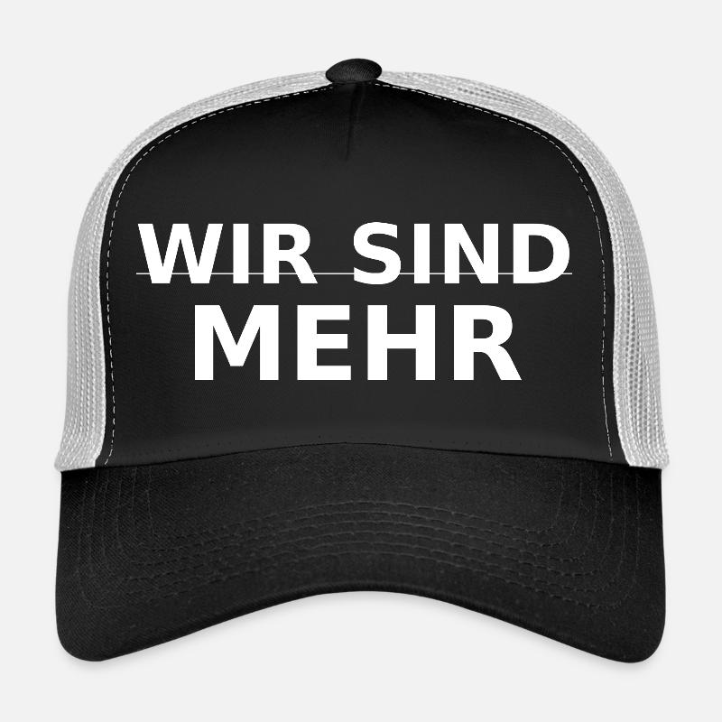WIR SIND MEHR  - Trucker Cap - Schwarz/Steingrau