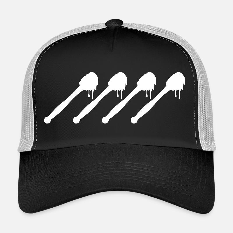 Honey Spoon Drawing Trucker Cap