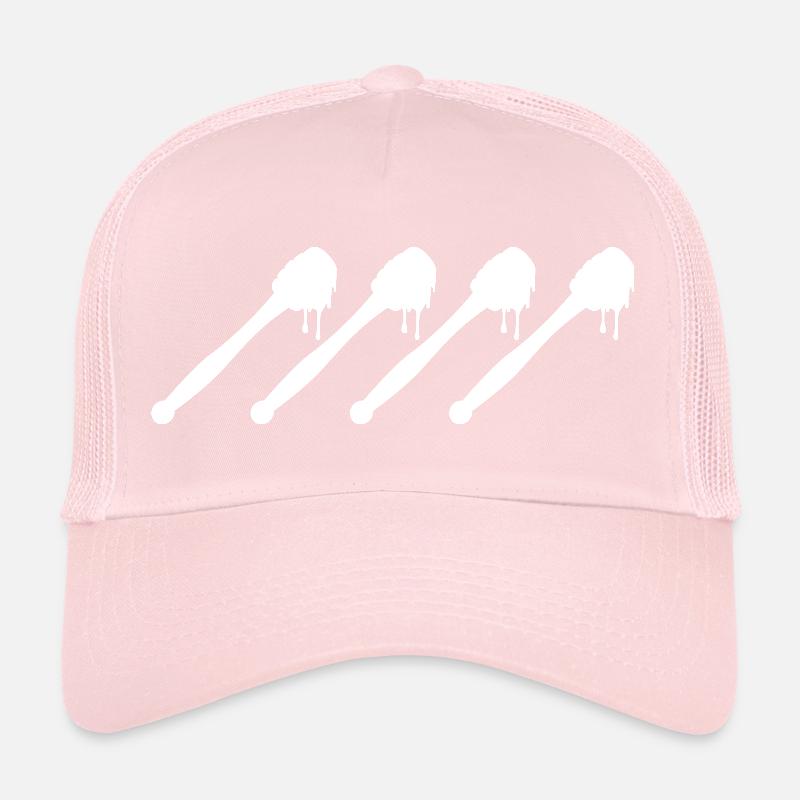Honey Spoon Drawing Trucker Cap