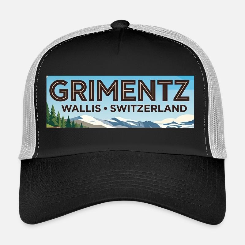 Grimentz Panorama Schweiz Trucker Cap