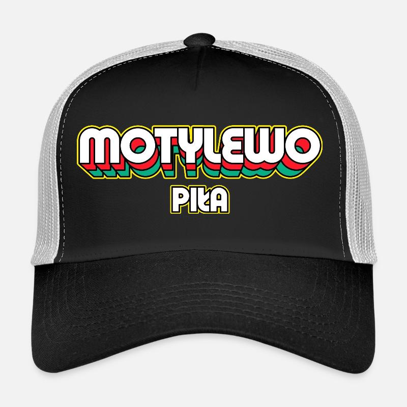 Butterfly Piła. Retro District Name Trucker Cap