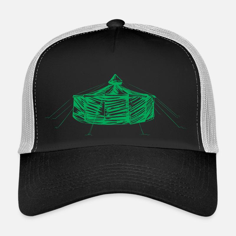 jurte_green Trucker Cap