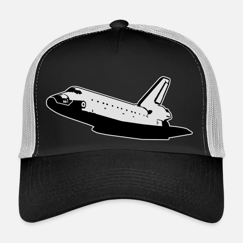 Space Shuttle (keine Embleme) - Trucker Cap - Schwarz/Steingrau