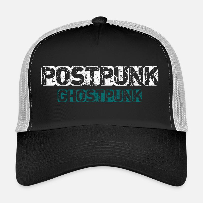 Postpunk Ghostpunk - Casquette trucker - noir/gris pierre