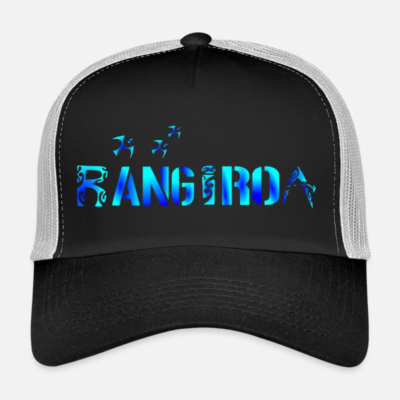 RANGIROA - Casquette trucker  - noir/gris pierre