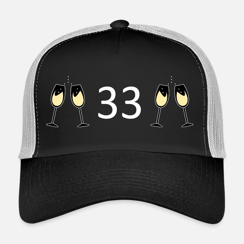 33e anniversaire 33 ans 33 ans numéro 33 Casquette trucker 