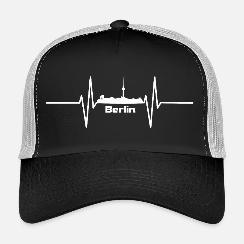 Battement de cœur avec Skyline Berlin Casquette trucker 