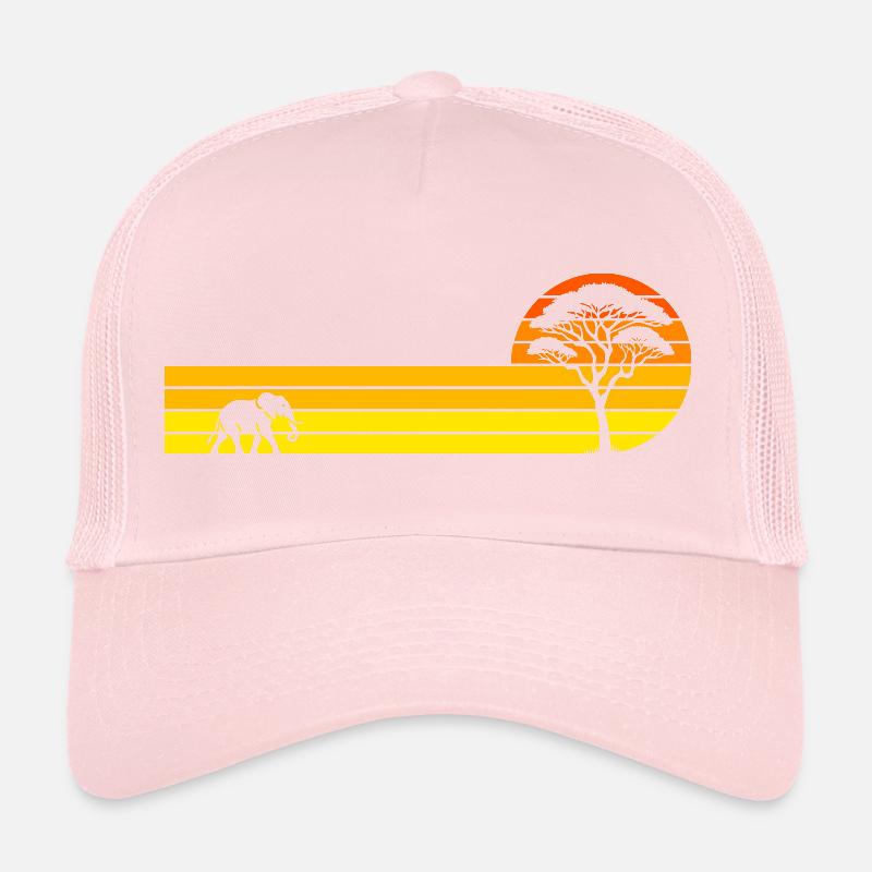 Coucher de soleil africain Casquette trucker 