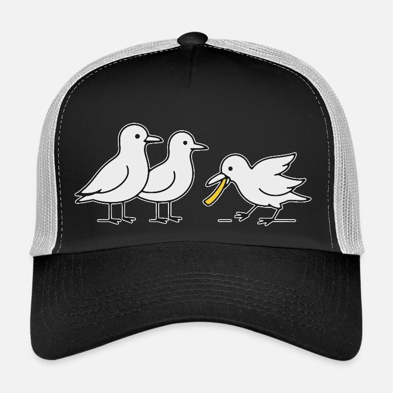 die Möwen kommen - Trucker Cap - Schwarz/Steingrau
