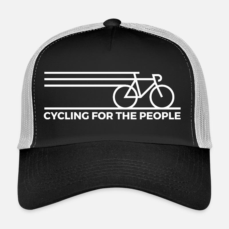 Conception artistique dynamique de ligne de vélo Casquette trucker 