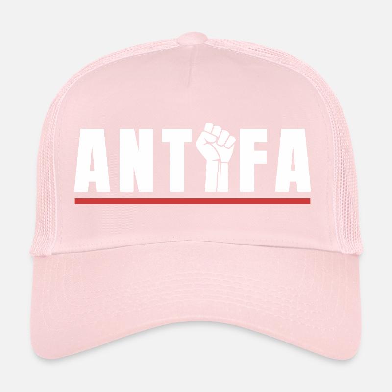 Protestation antifa, déclaration antifasciste Casquette trucker 