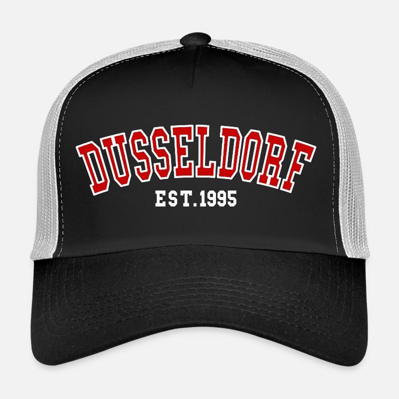 Düsseldorf Est. 1995 - Trucker Cap - Schwarz/Steingrau