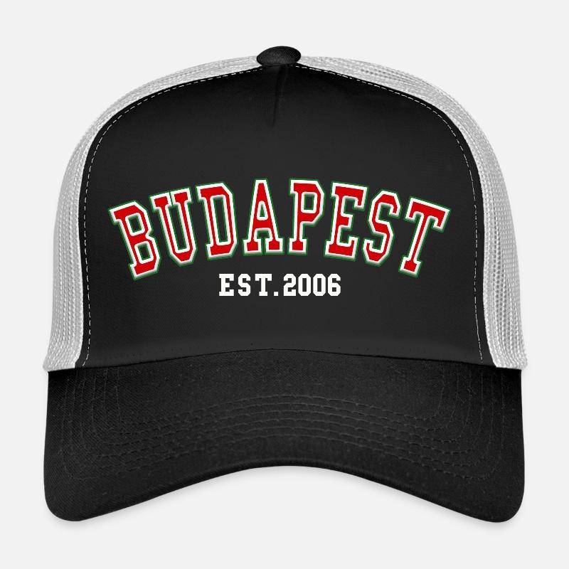 Budapest Est. 2006 - Trucker Cap - black/stone grey
