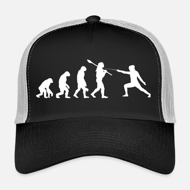 Évolution du sport de combat en silhouette d’escrime Casquette trucker 