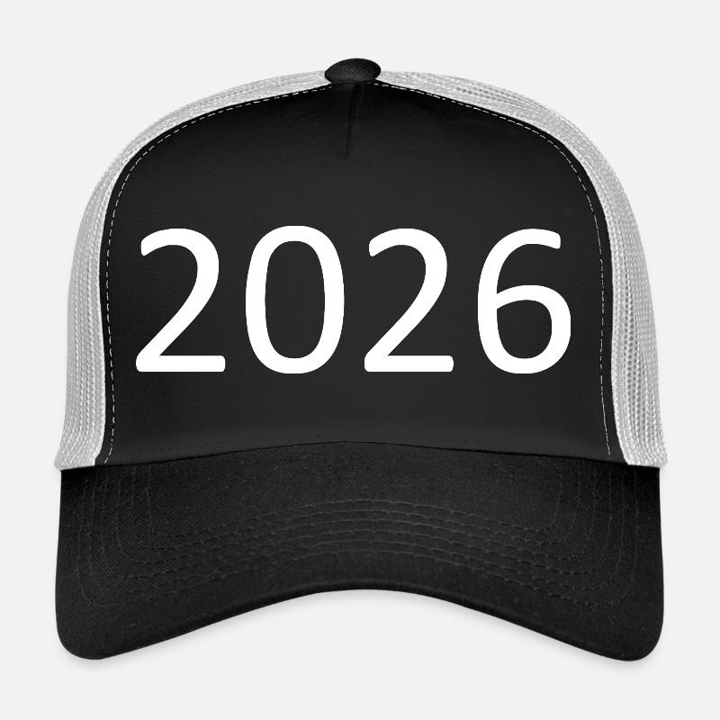 2026 Zahl weiß Trucker Cap