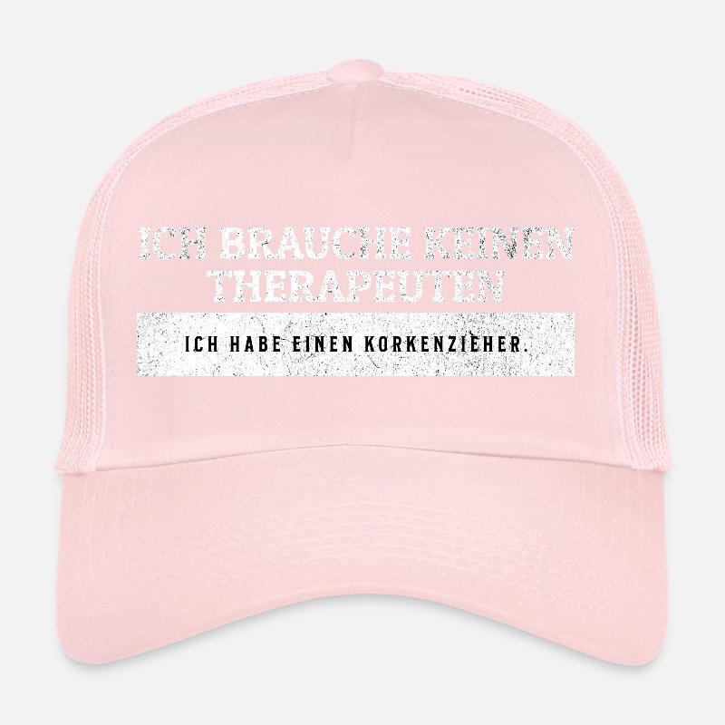SARCASM - No therapist - just corkscrew. Trucker Cap