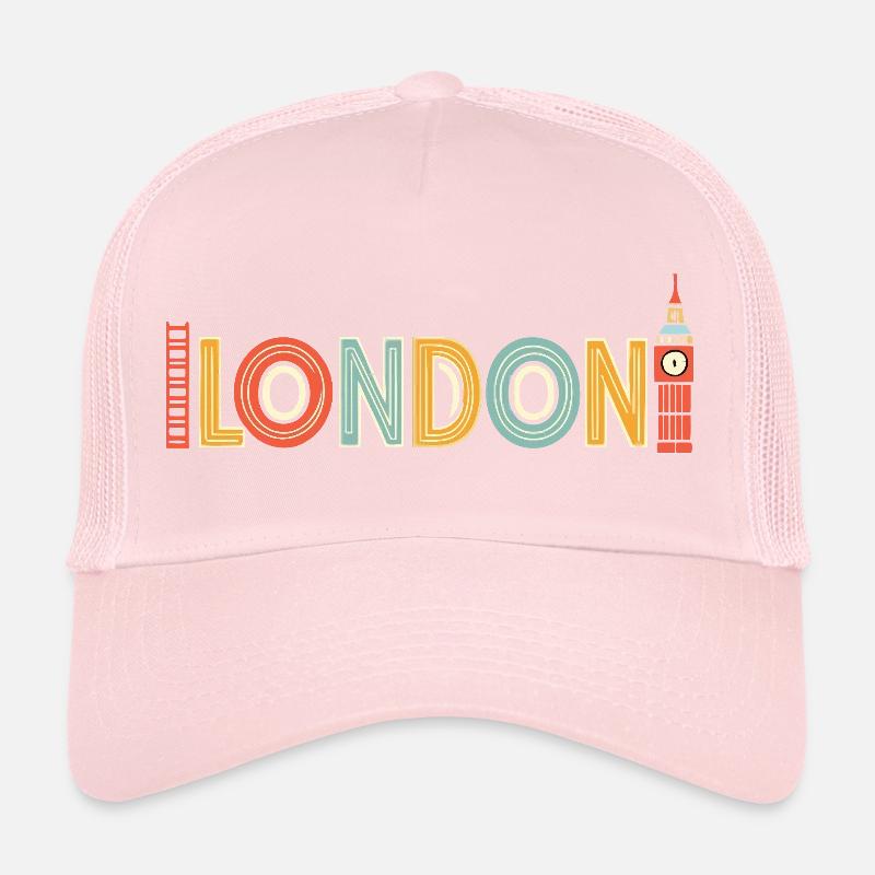 Londres rétro multicolore Casquette trucker 