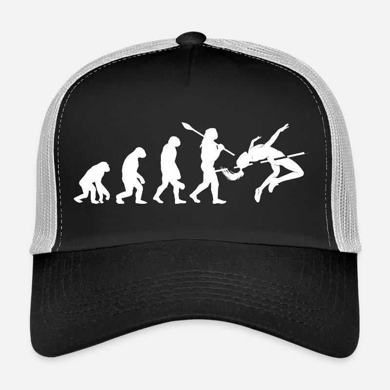 High Jumping Evolution Athlete Silhouette Art Trucker Cap