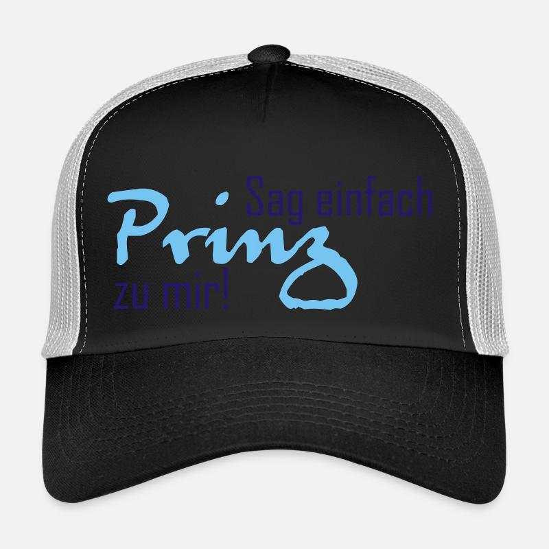 Sag einfach Prinz zu mir - Trucker Cap - Schwarz/Steingrau