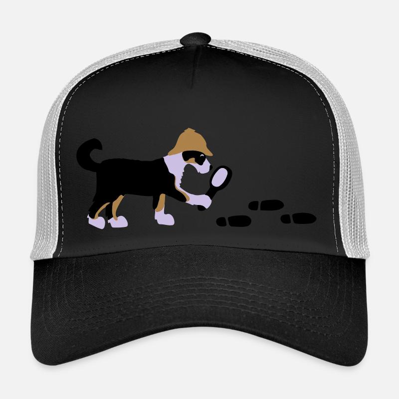 Mantrailer Gingi Vektor - Trucker Cap - Schwarz/Steingrau