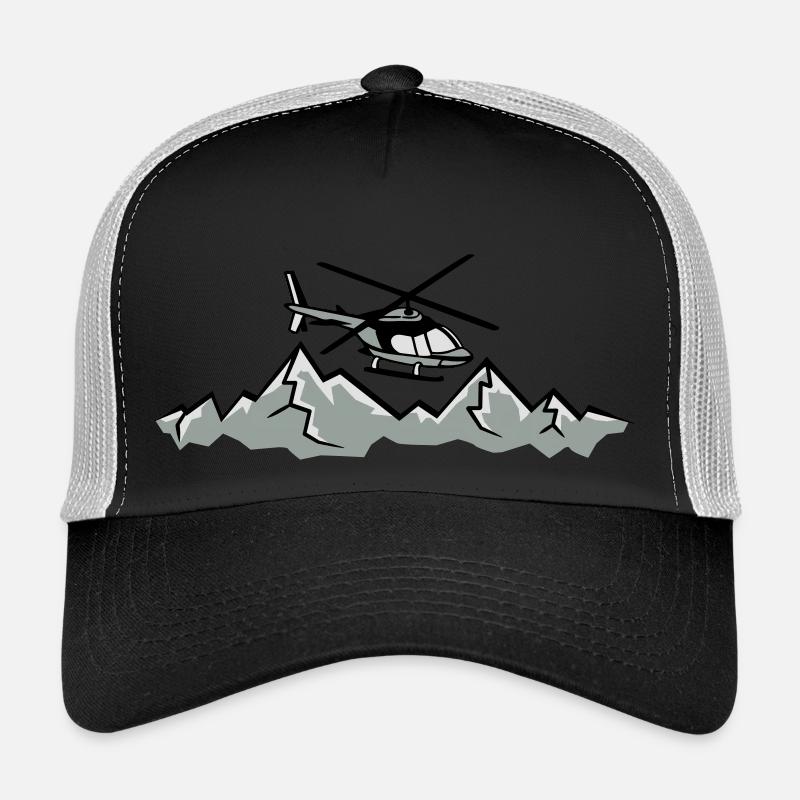Berge Rettungsflieger Notruf Trucker Cap