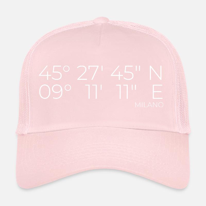 coordinates Milano, Italy Trucker Cap